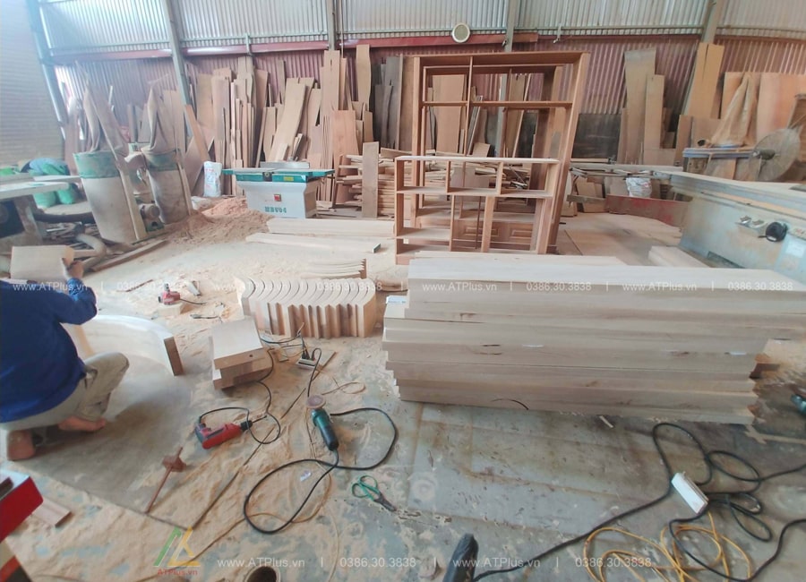 Xưởng mộc sản xuất đồ nội thất gỗ tự nhiên gỗ óc chó