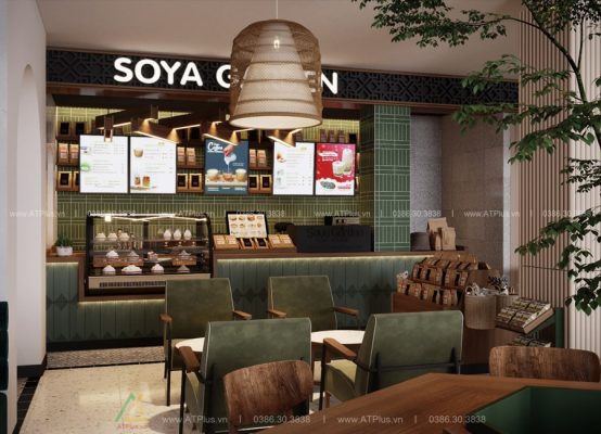 Trang trí thiết kế thi công nội thất quán cafe bánh ngọt