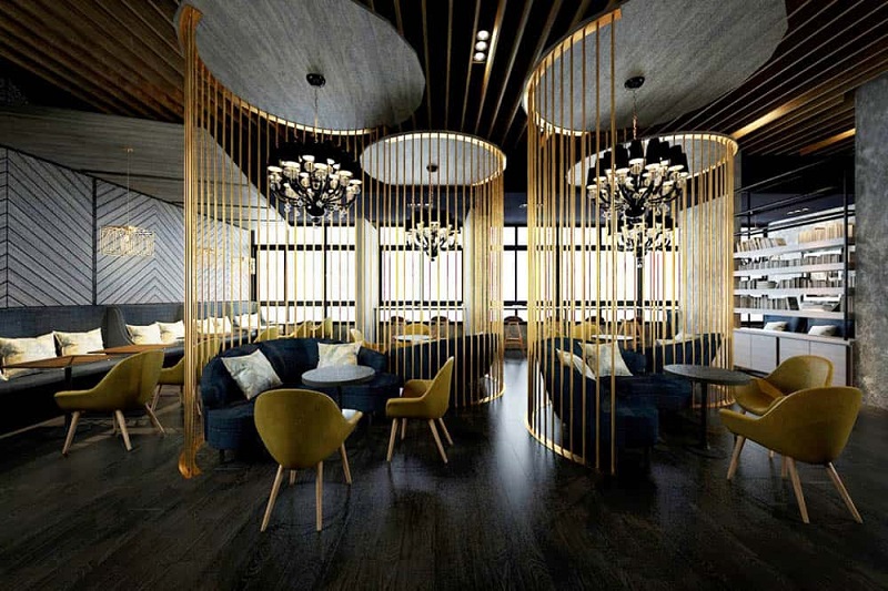 thiết kế thi công nội thất quán cafe tại Hưng Yên
