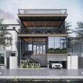 THIẾT KẾ NHÀ HÀNG 2 TẦNG ĐẸP