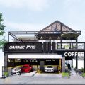 THIẾT KẾ QUÁN CAFE 2 TẦNG ĐẸP