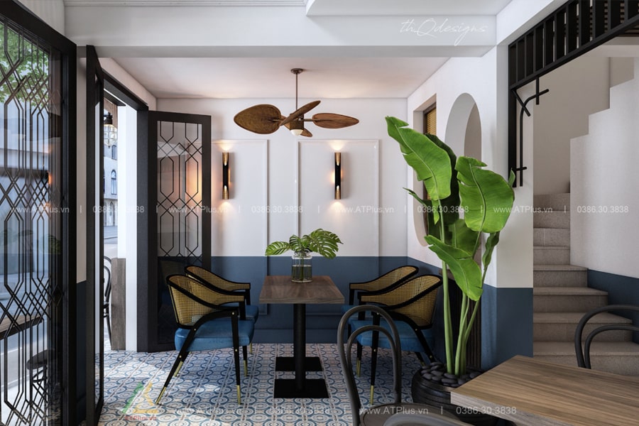 Trang trí thiết kế thi công nội thất quán cafe tại Hà Nội