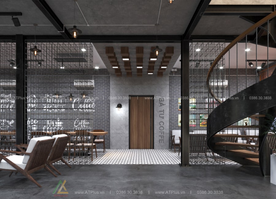 Thiết kế quán cafe khung thép tiền chế