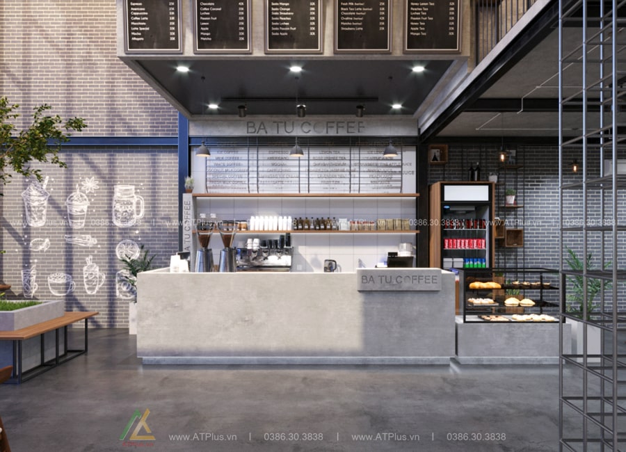 Thiết kế quán cafe khung thép tiền chế