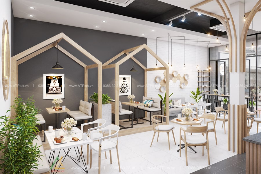 Thiết kế quán cafe hiện đại