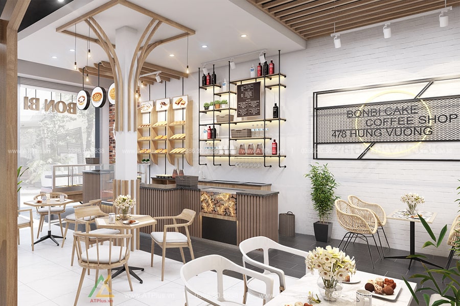 Thiết kế quán cafe hiện đại