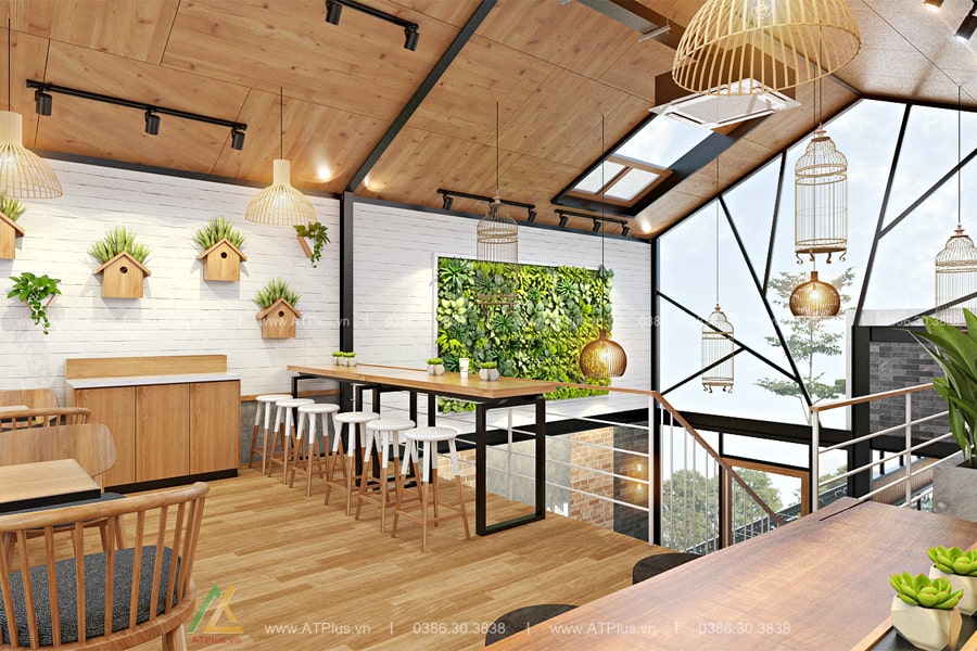 Thiết kế quán cafe hiện đại