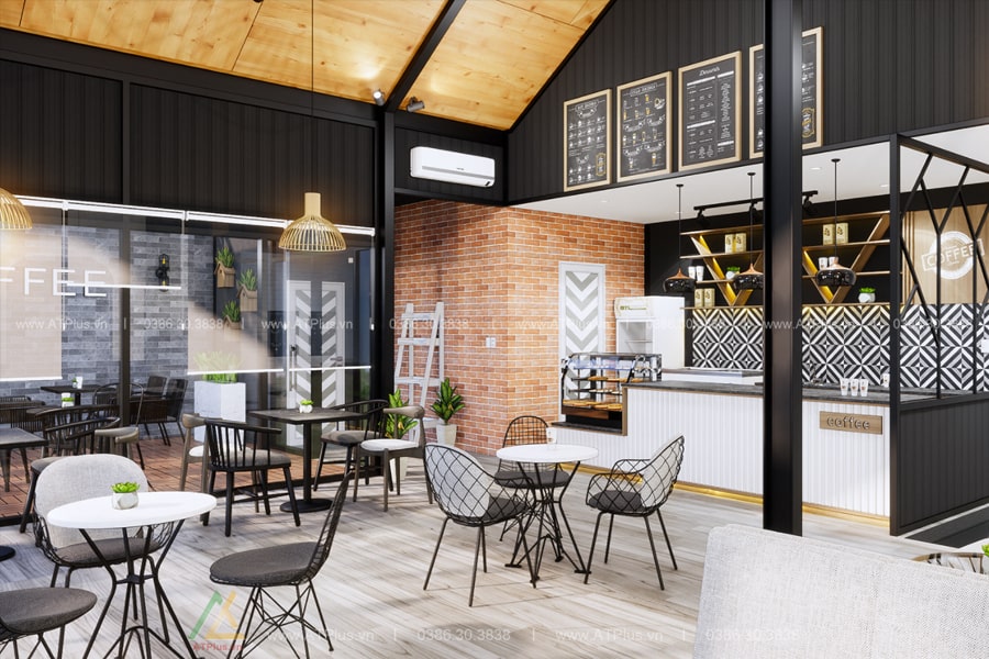 Thiết kế thi công quán cafe hiện đại