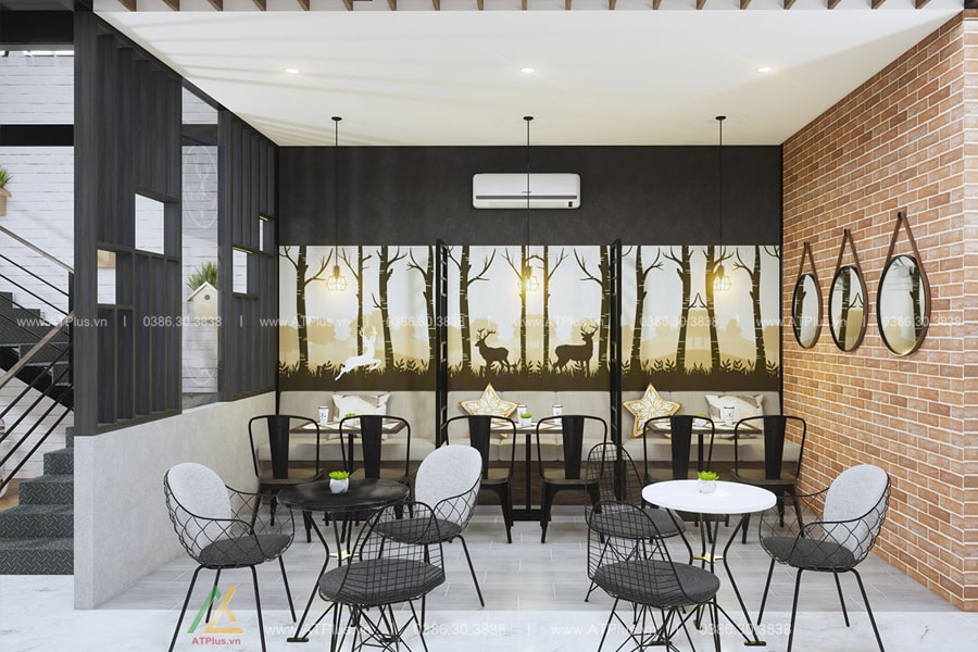 Thiết kế quán cafe hiện đại