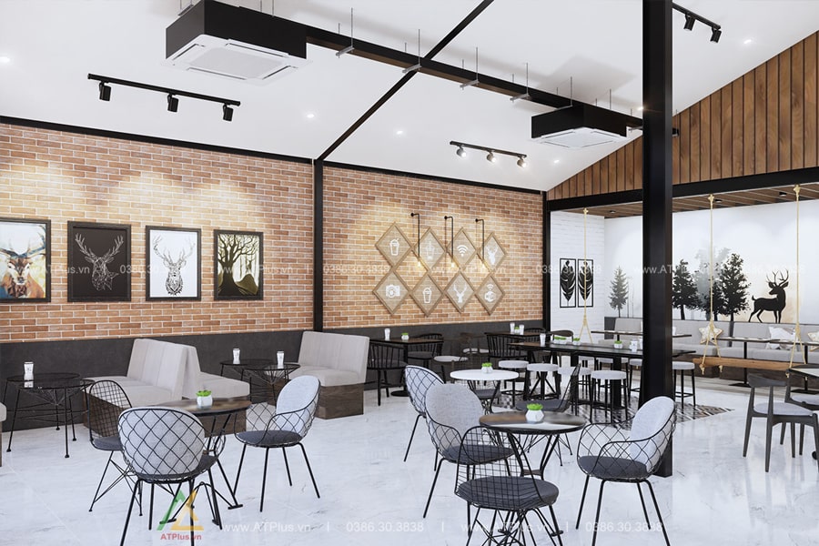 Thiết kế quán cafe hiện đại