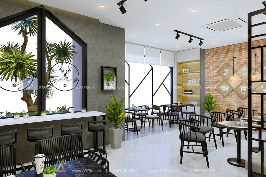 Thiết kế quán cafe hiện đại