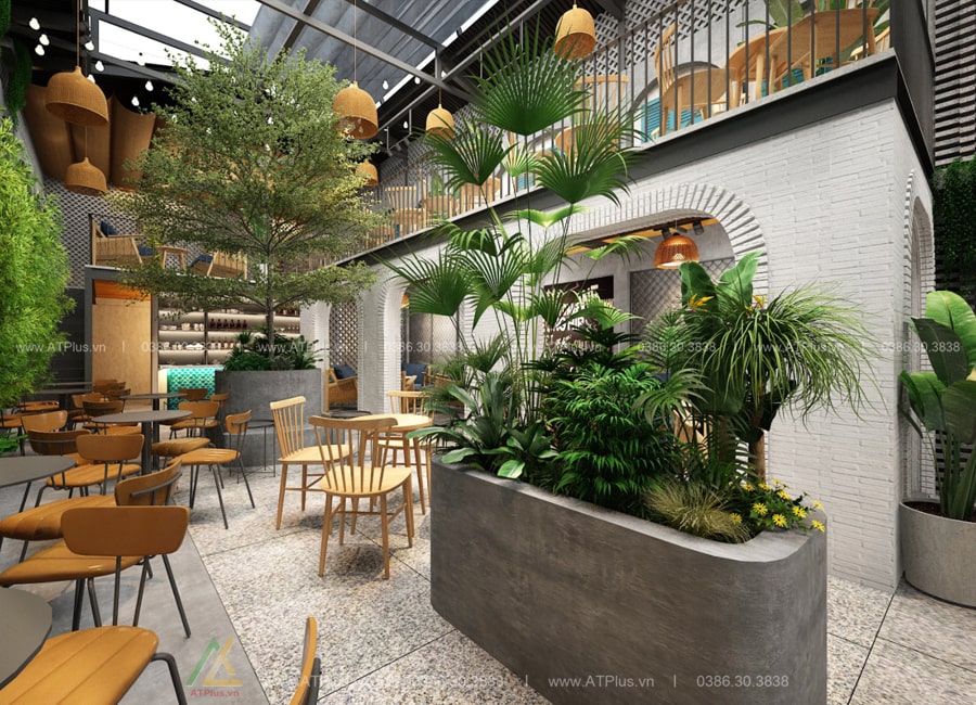 Thiết kế quán cafe hiện đại