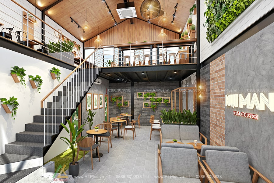 Thiết kế quán cafe hiện đại
