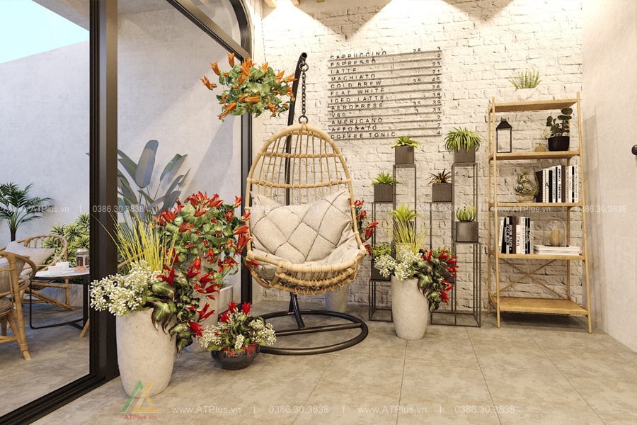 Thiết kế thi công quán cafe hiện đại