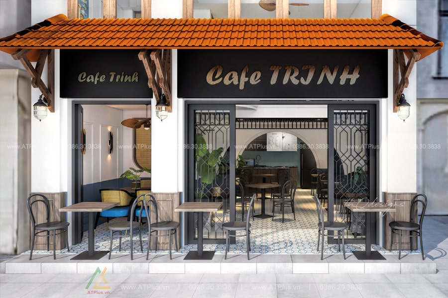 Thiết kế thi công quán cafe hiện đại