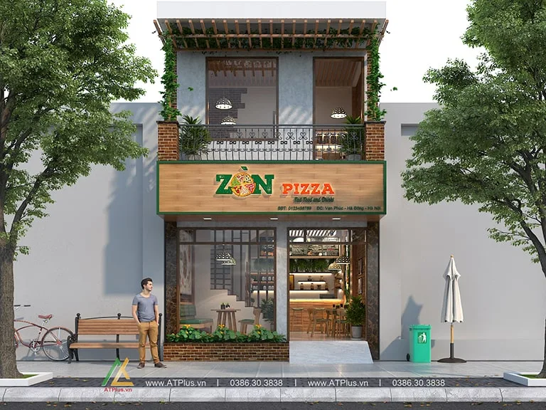 Thiết kế nhà hàng pizza Vạn Phúc Hà Đông