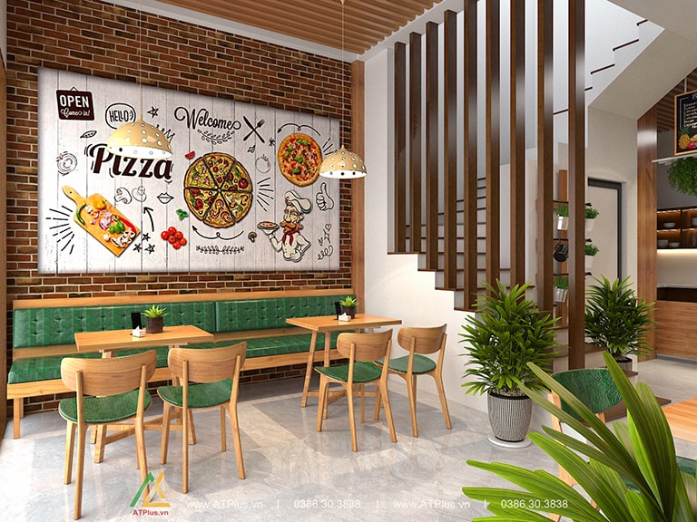 Thiết kế nhà hàng pizza Vạn Phúc Hà Đông