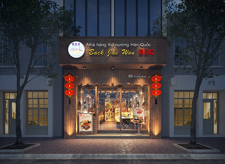 Thiết kế thi công nhà hàng Back Jae Won tại Trung Hoà