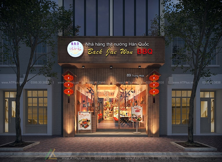 Thiết kế thi công nhà hàng Back Jae Won tại Trung Hoà