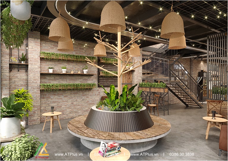 Thiết kế quán cafe Haka TT Chúc Sơn - Chương Mỹ
