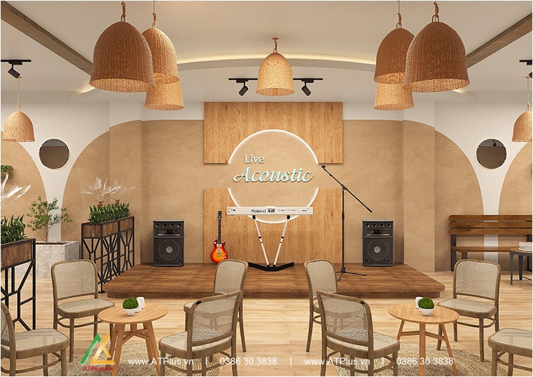 Thiết kế quán cafe Haka TT Chúc Sơn - Chương Mỹ