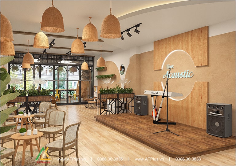 Thiết kế quán cafe Haka TT Chúc Sơn - Chương Mỹ
