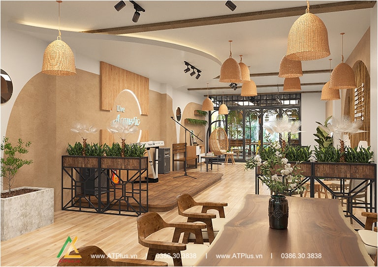 Thiết kế quán cafe Haka TT Chúc Sơn - Chương Mỹ