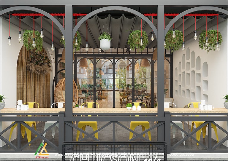 Thiết kế quán cafe Haka TT Chúc Sơn - Chương Mỹ
