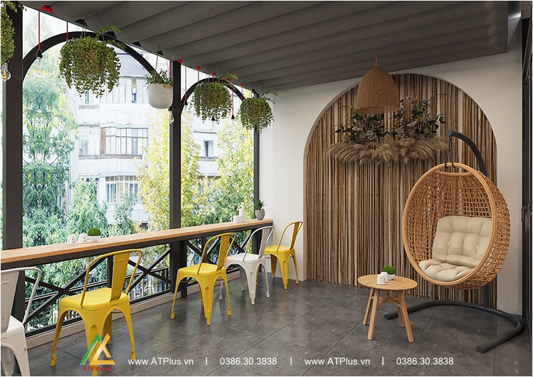 Thiết kế quán cafe Haka TT Chúc Sơn - Chương Mỹ