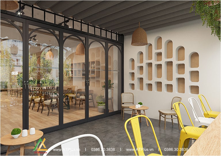 Thiết kế quán cafe Haka TT Chúc Sơn - Chương Mỹ
