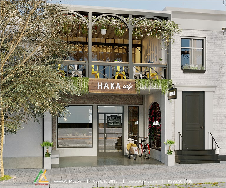 Thiết kế quán cafe Haka TT Chúc Sơn - Chương Mỹ