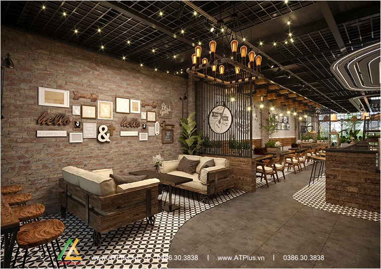 Thiết kế quán cafe Haka TT Chúc Sơn - Chương Mỹ
