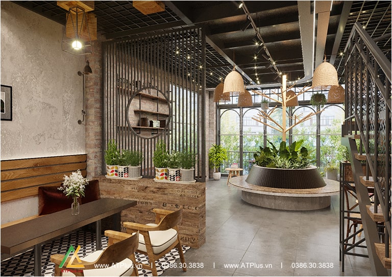 Thiết kế quán cafe Haka TT Chúc Sơn - Chương Mỹ