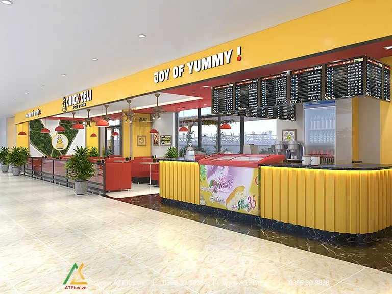 Thiết kế thi công nhà hàng Chick Deli tại Vincom