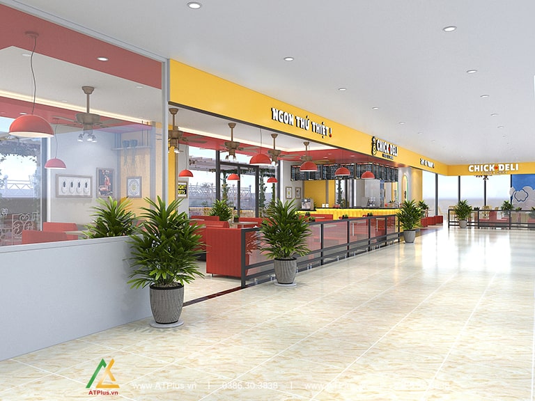 Thiết kế thi công nhà hàng Chick Deli tại Vincom