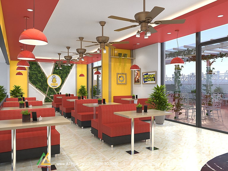 Thiết kế thi công nhà hàng Chick Deli tại Vincom